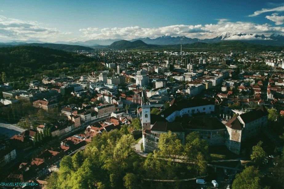 Pohľad na Ľubľanský hrad