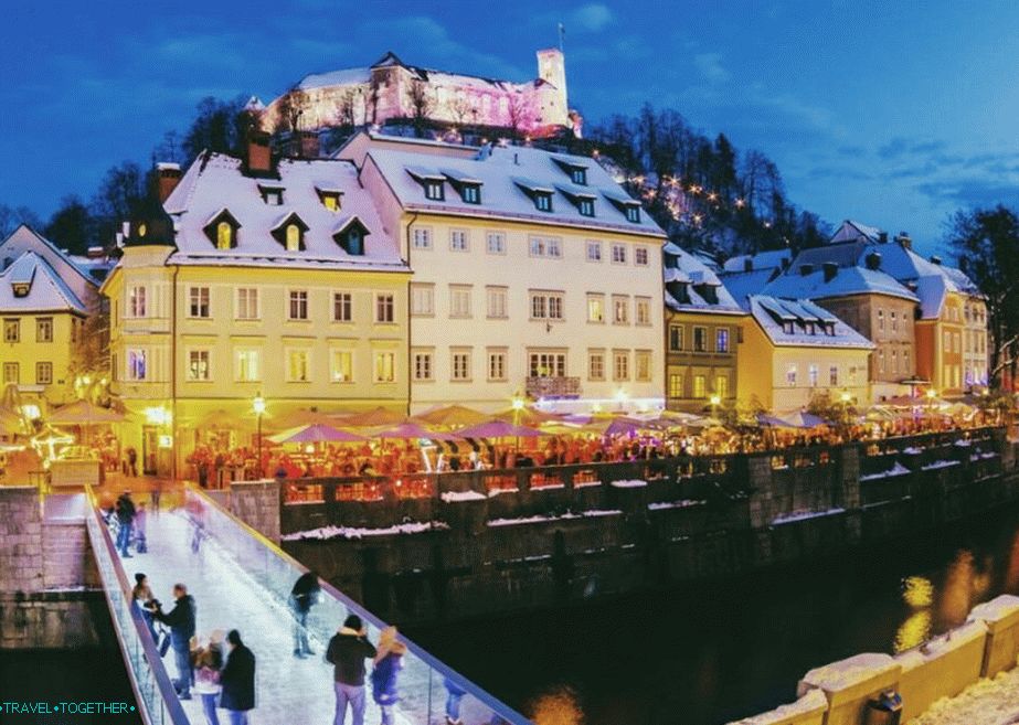 Ľubľana v zime