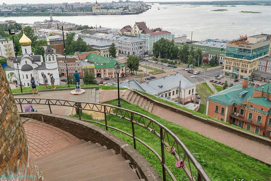 Pohľad z Kremľa na Nižný Novgorod