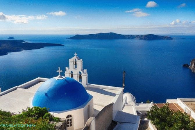 Santorini za jeden deň
