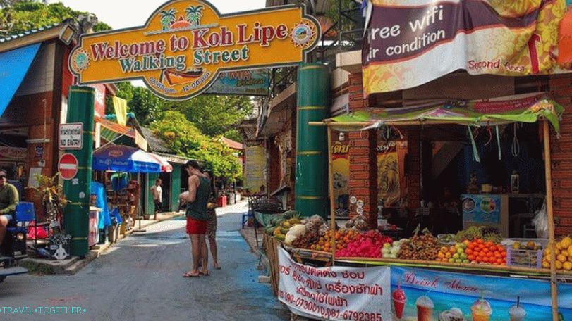 Chodiaca ulica na Koh Lipe