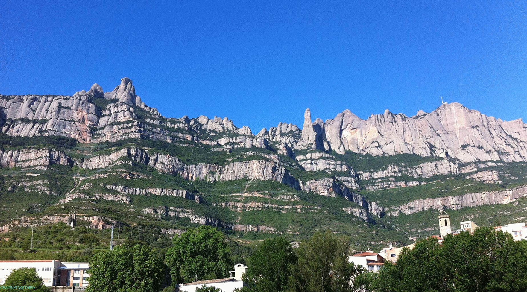 Pohľad na horu Montserrat
