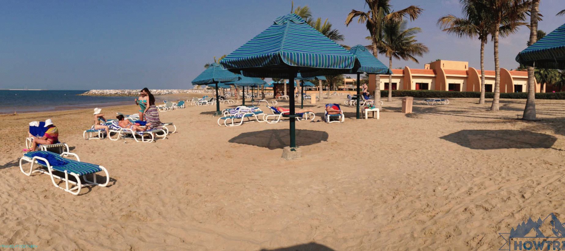 Pláž pri Ras al Khaimah