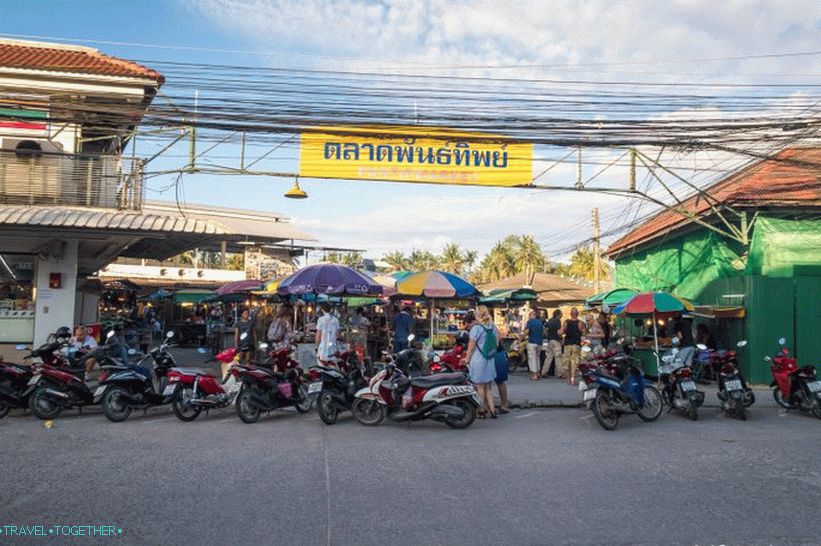 Trh pantipov na Phangane