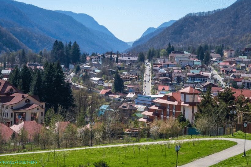 Pohľad na Krasnaya Polyana