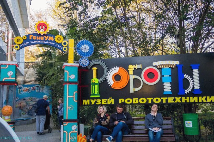 Park Riviera v Soči - fotografie, jazdy a mapa
