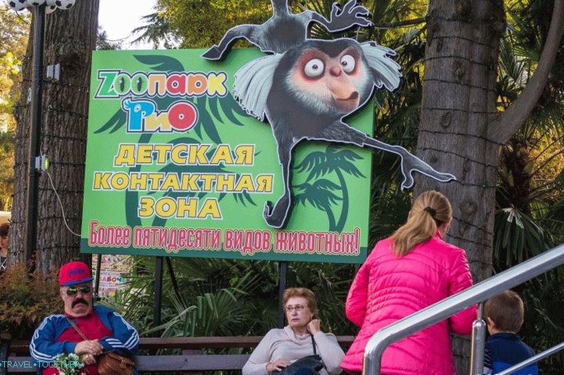 Park Riviera v Soči - fotografie, jazdy a mapa