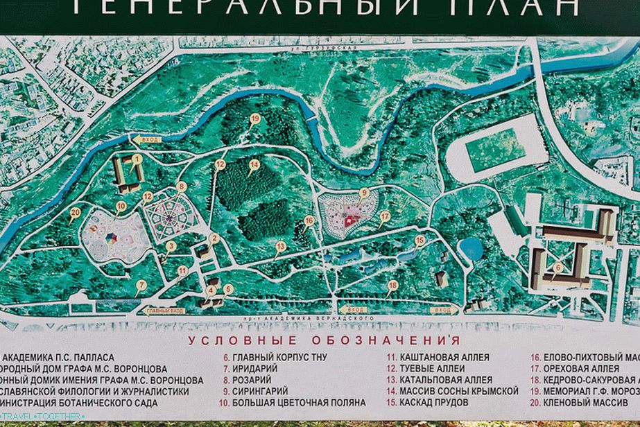 Mapa parku Salgirka