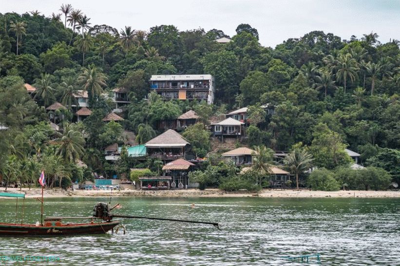 Beach, Haad, šalát, (Haad, šalát), -, hľadanie, ticho, prostredníctvom, ten, phangan, pláž