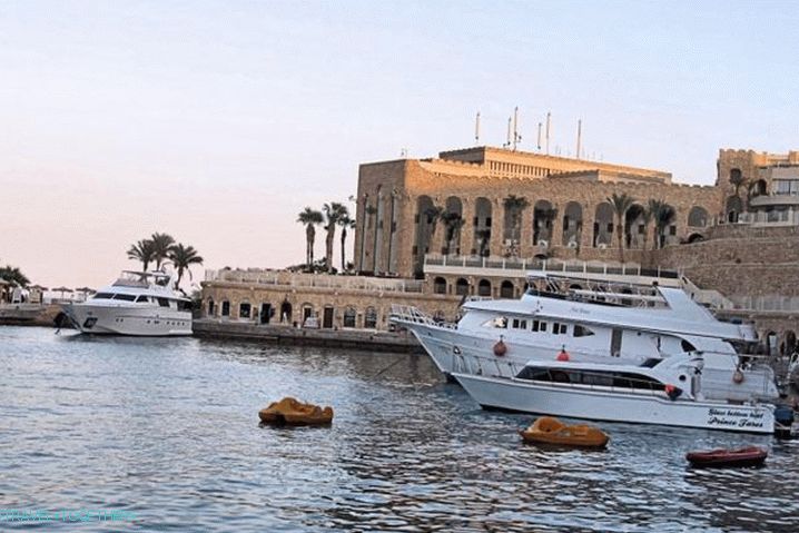 Hurghada, jachty pri móle