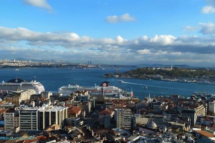 Istanbul, pohľad na Bospor