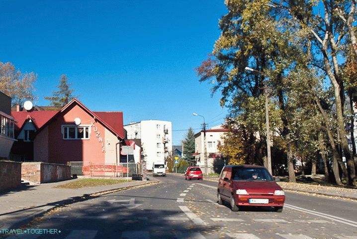 Bežná ulica obyčajného mesta v Poľsku