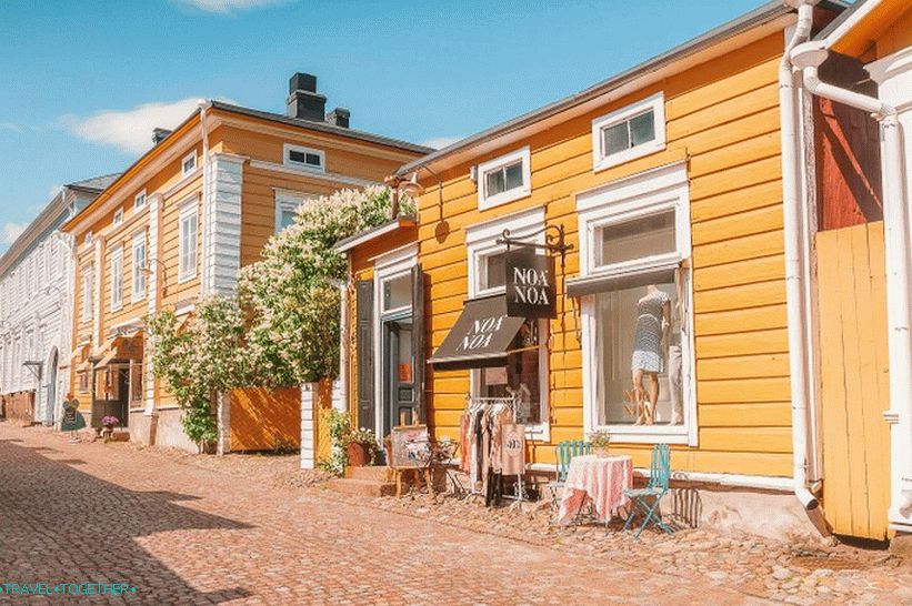 Staré drevené domy v Porvoo