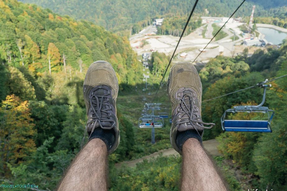 Výťah v Rosa Khutor