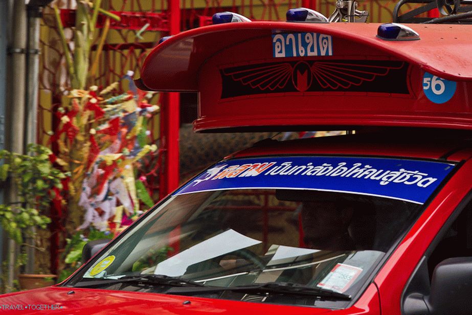 Časový plán Songteo a trasy do Chiang Mai