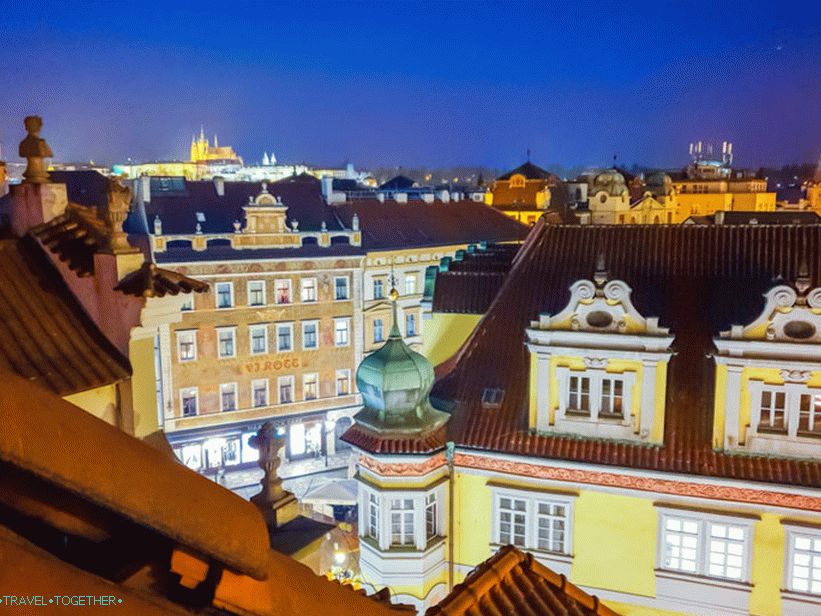 Reštaurácia Terasa U Prince v Prahe - strešná terasa hotela