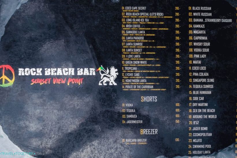 Rock Beach on Koh Lanta - bar pri bazéne