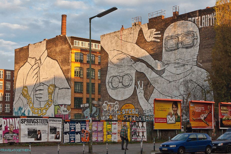 Berlínske graffiti.