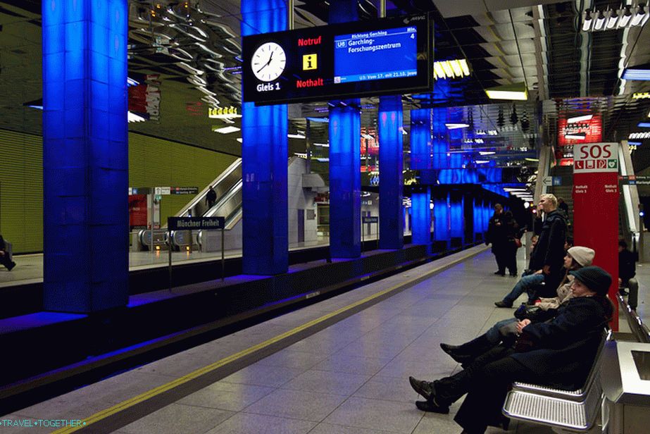 Metro v Mníchove.