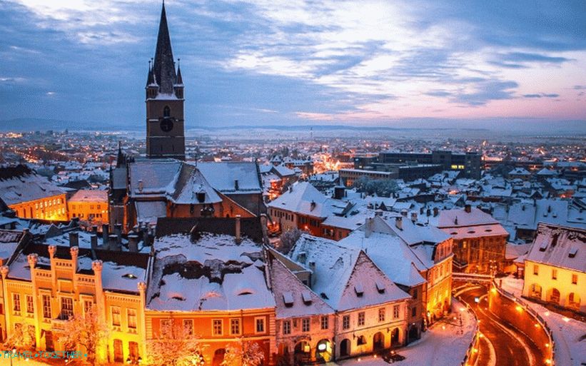 Sibiu v zime