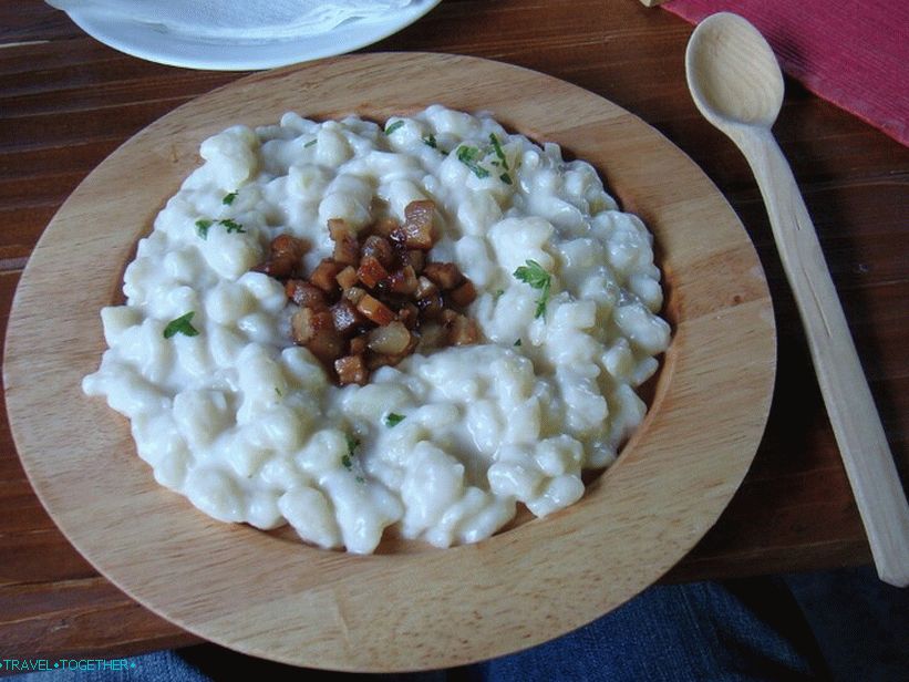 bryndzové  halušky