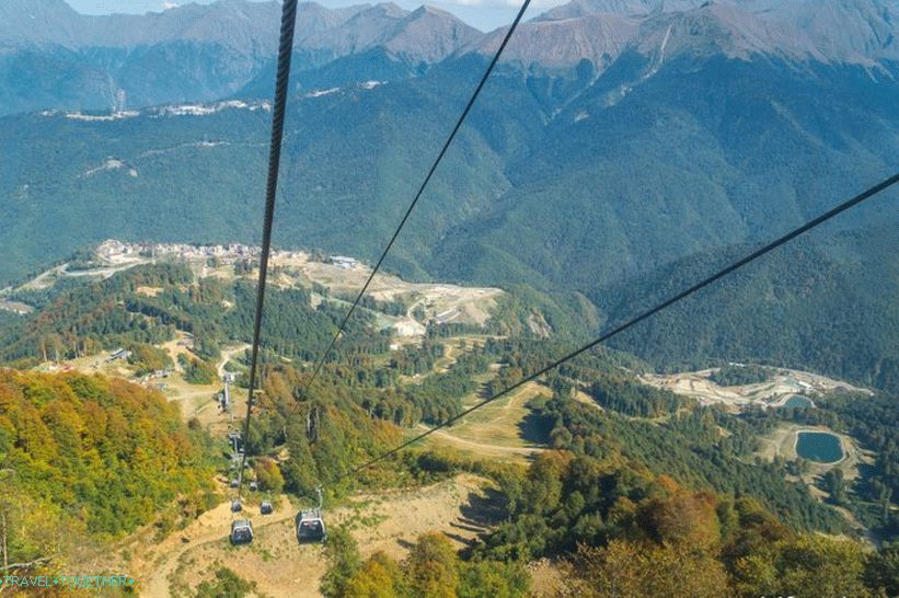 Vyhliadková plošina Rosa Peak na Rosa Khutor - najlepšie výhľady