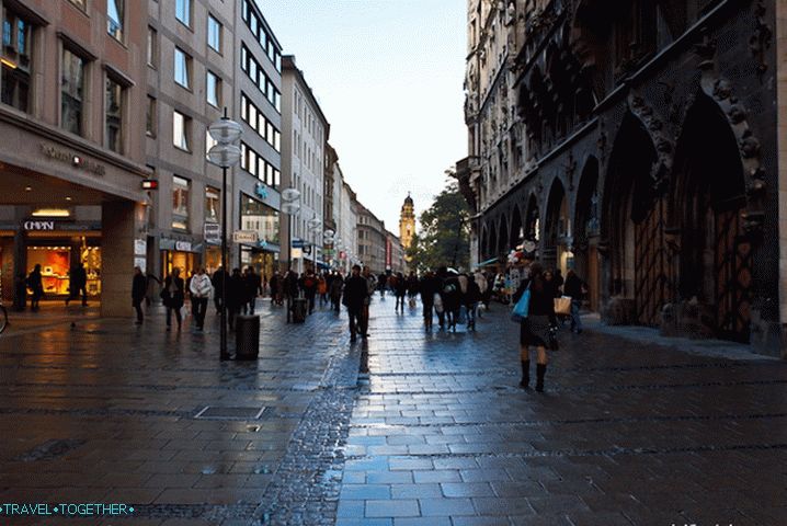 Ulice v centre Mníchova