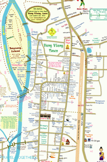 Mapa Vang Vieng