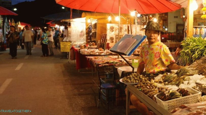 Nočný trh v Hua Hin