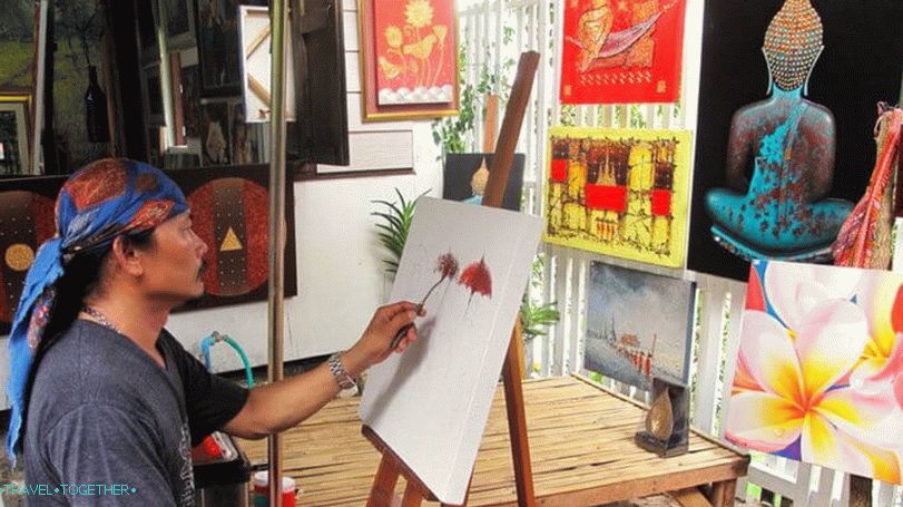 Dedina umelcov Baan Silapin v Hua Hin