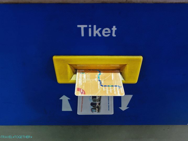 Lístok metra LRT v Kuala Lumpur
