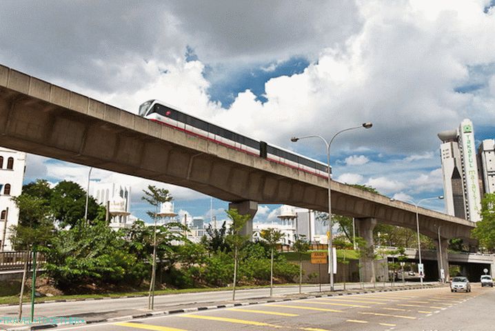 LRT vlak, ľahké metro v Kuala Lumpur
