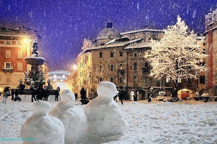 Trento v zime