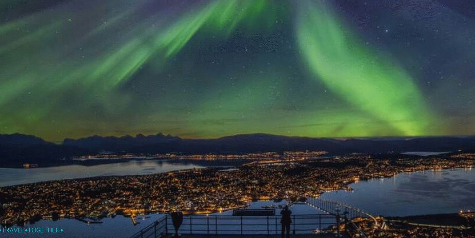 Polárne svetlá nad Tromsø