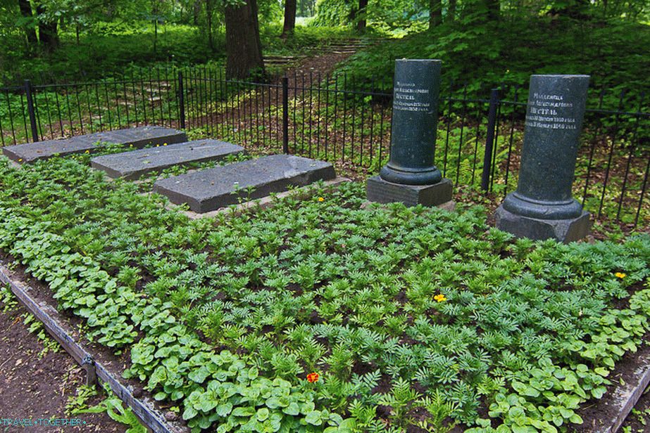 Hroby detí Volkonského a Decembristského Pestela