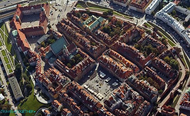 Panoráma historického centra Varšavy