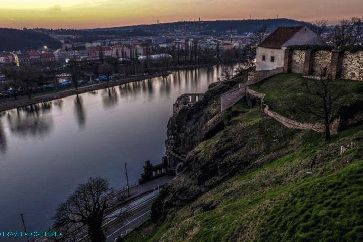 Vyšehrad - pohľad na Vltavu