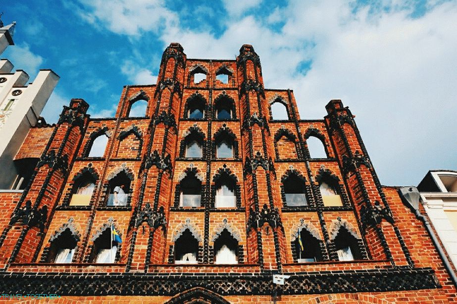 Old Swede, -, stredoveký, dom, do, Wismar