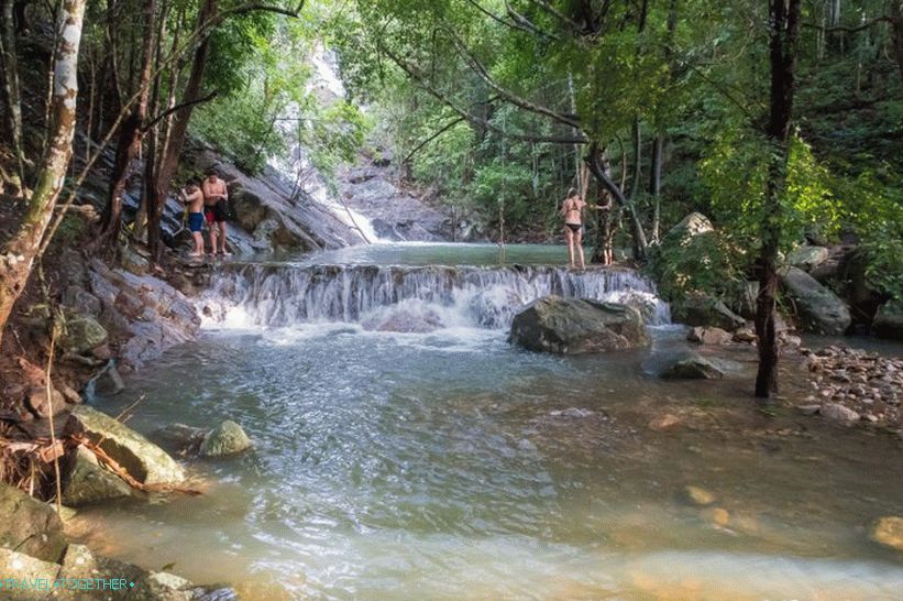 Vodopád Paradise na Phangane - najľahšie dostupný na ostrove