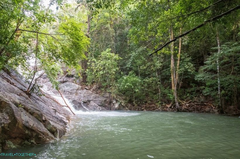 Vodopád Paradise na Phangane - najľahšie dostupný na ostrove