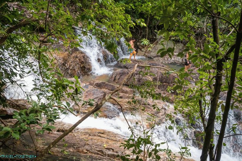 Vodopád Paradise na Phangane - najľahšie dostupný na ostrove