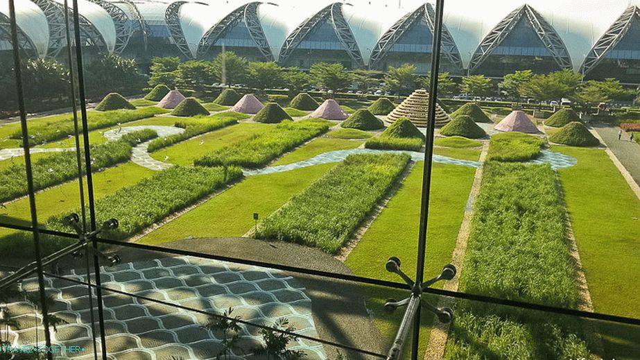 Pohľad z letiska Suvarnabhumi