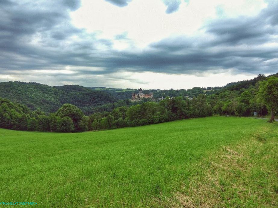 Pohľad na hrad Soviniec